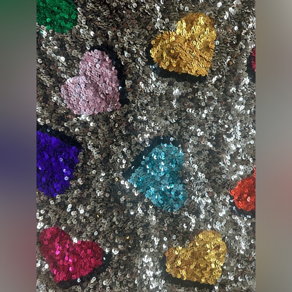 Alice + Olivia Gold Heart Sequin Mini Dress, Size 4, Brand New - Picture 15 of 15